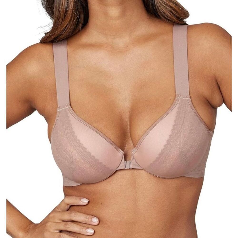 SPANX NWT Brallelujah illusion Allure Lace Full Coverage Cafe Rose Size 34DDD